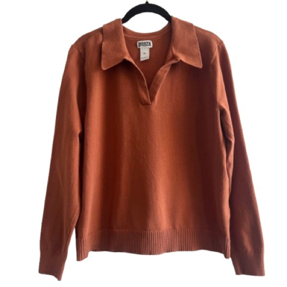 Duluth Trading Shiftless Collared Pullover Sweate… - image 1